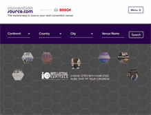 Tablet Screenshot of conventionsource.com